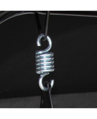 Outdoor Patio Swing Canopy 3 Person Canopy Swing Chair Patio Hammock Black