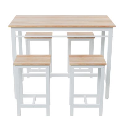 5-Piece Kitchen Table & Stools White Oak