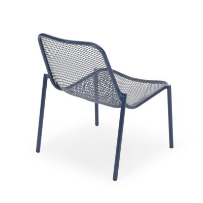 Streamdale Stackable Matte Navy Blue Iron Chairs for Sun-Soaked Summer Days