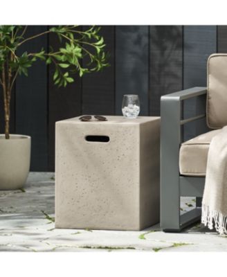 Modern Concrete Tank Holder Side Table Chic, Durable, Multi-Purpose