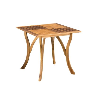 Streamdale Chic Modern Acacia Wood Square Patio Table