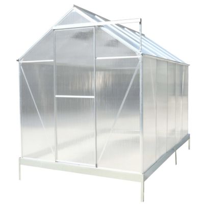 Streamdale Aluminum Frame Greenhouse with Polycarbonate Panels and Roof Vent
