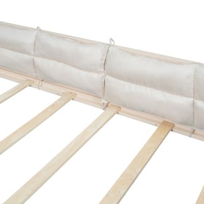 Full size  Upholstered Guardrail Platform Bed