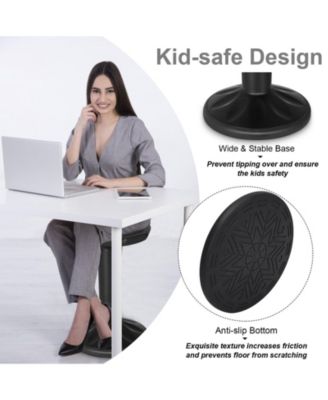 Adjustable Active Learning Stool Sitting Home Office Wobble Chair with Cushion Seat