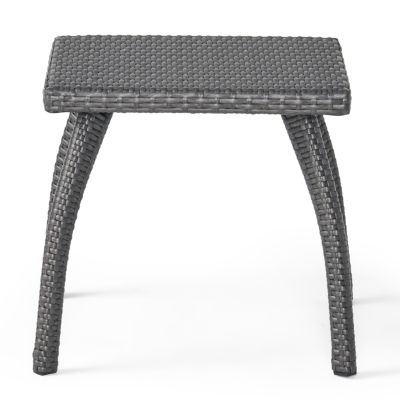 Streamdale Durable Wicker Patio Accent Table for Drinks and Treats