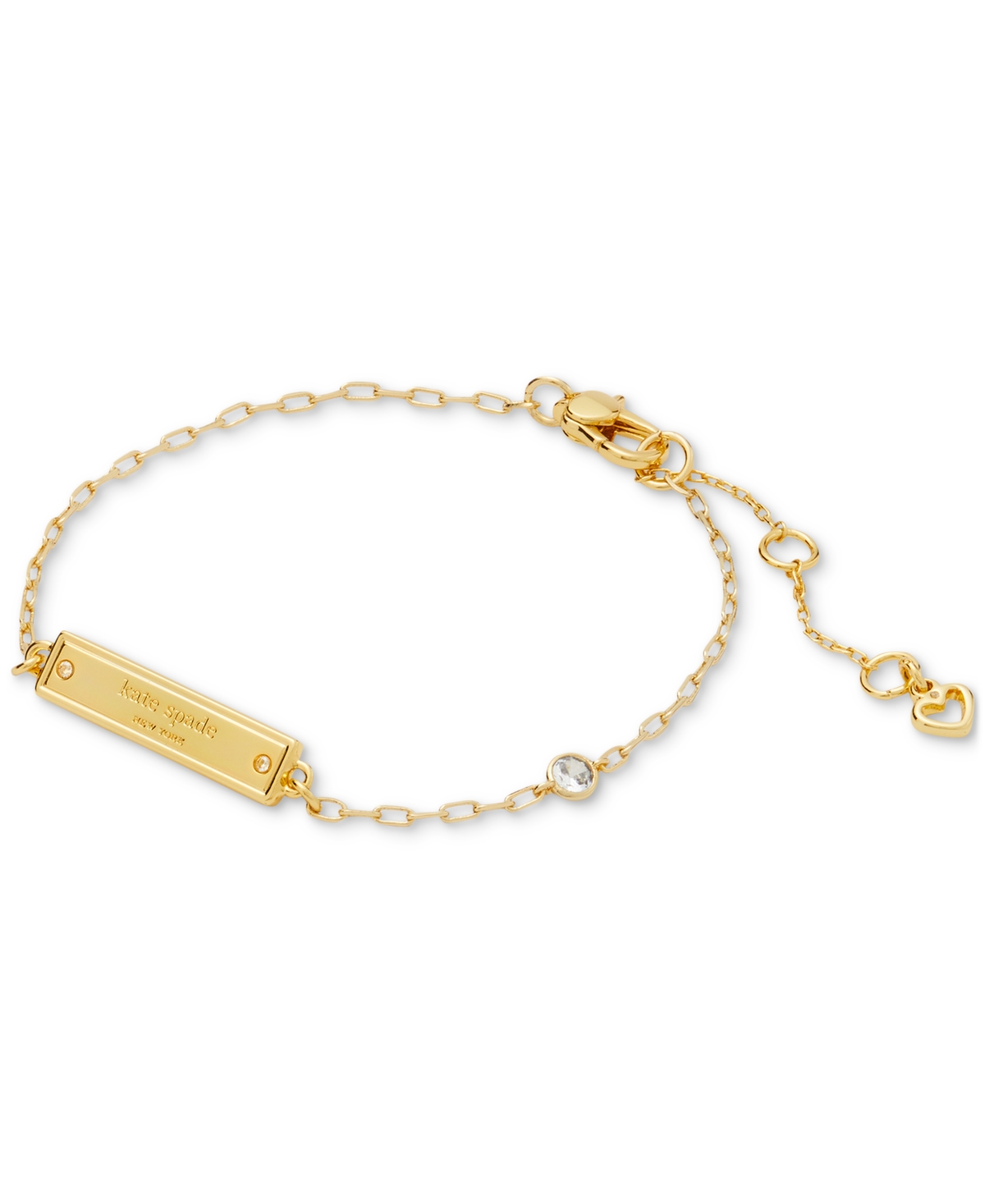 Gold-Tone Sam Icon Bar Bracelet - Clear/gold