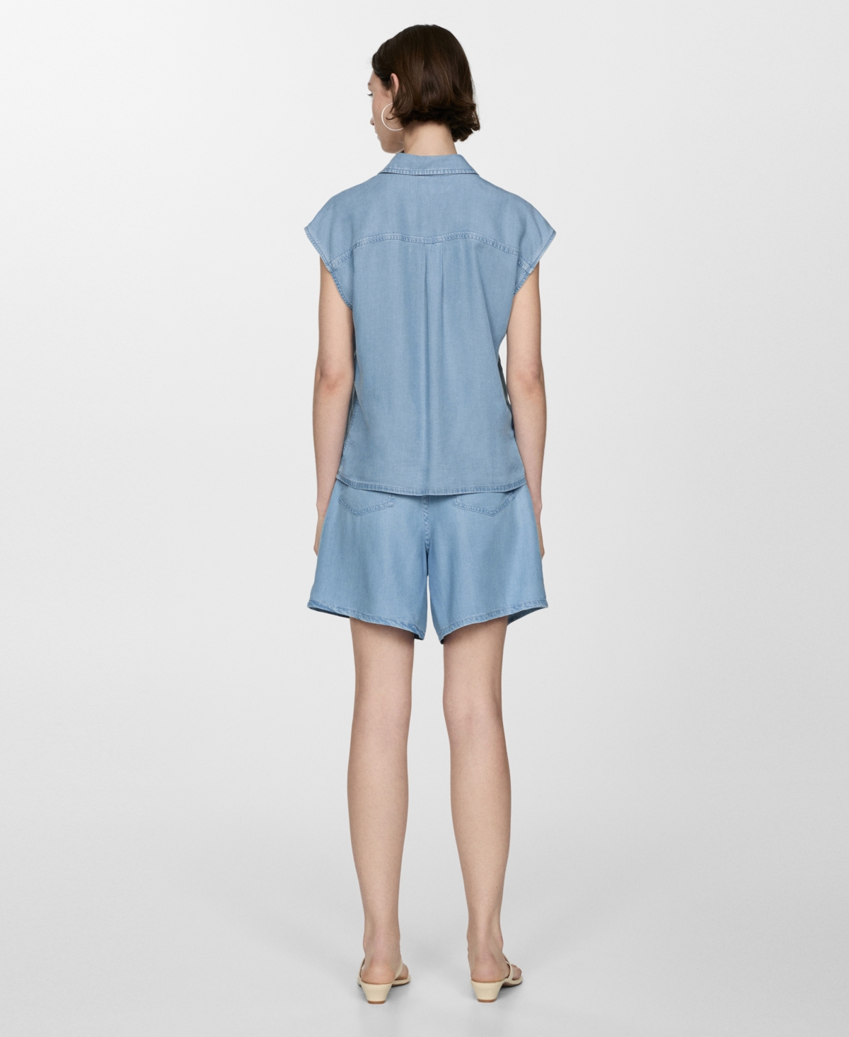 Mango Women's Lyocell Sleeveless Shirt