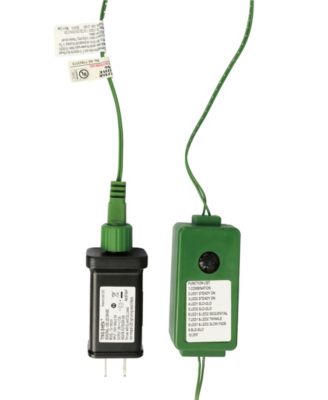 7.5ft Pre Lit Green Slim Fir Christmas Tree with 400 Light Emitting Diode Lights, 9 Functional Warm White Multi color, remote controller