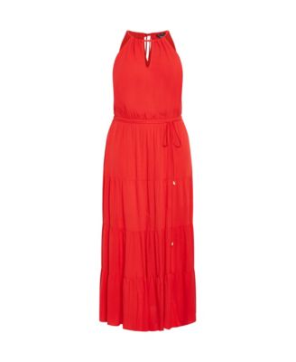 Plus Size Stacey Halter Neck Maxi Dress