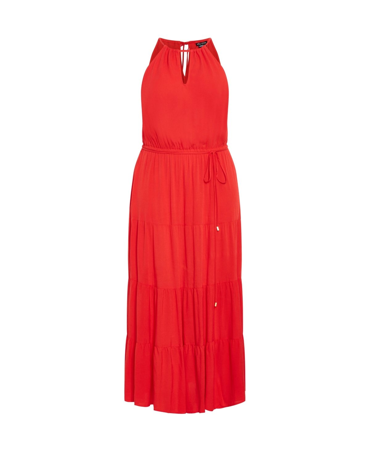 City Chic Plus Size Stacey Halter Neck Maxi Dress