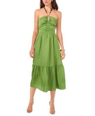 1.STATE - Women's Beaded Halter Midi Dress