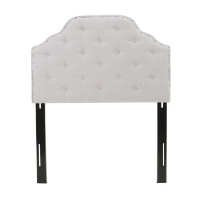 Camelback Button Tufted Headboard with Nailheads