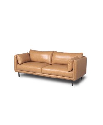 Sofia 84" Sofa in Camel with French Seam Tailoring