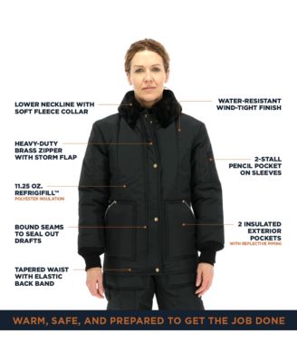 Women's Insulated Iron-Tuff Polar Jacket with Soft Fleece Collar