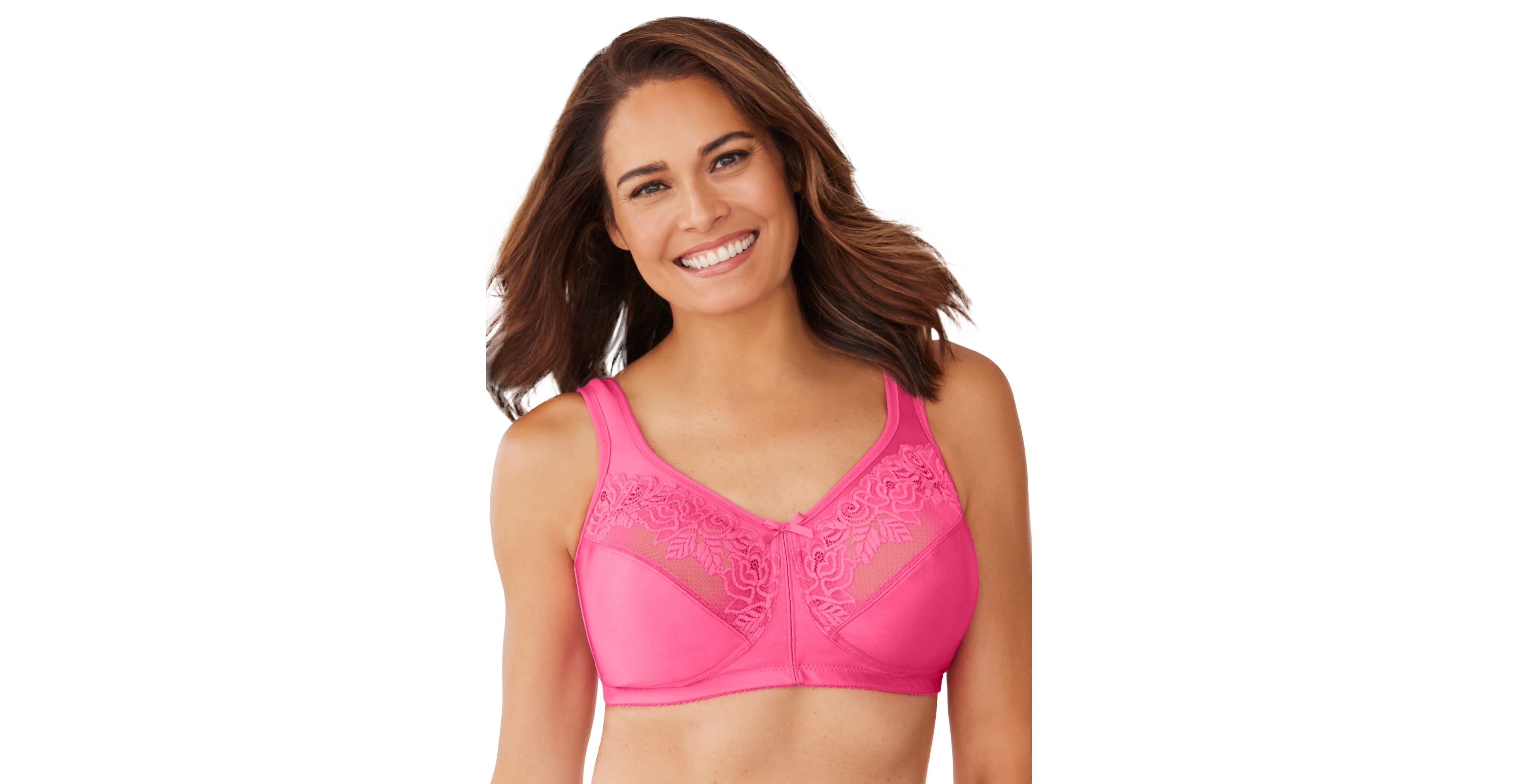 Comfort Choice Plus Lace Minimizer Bra