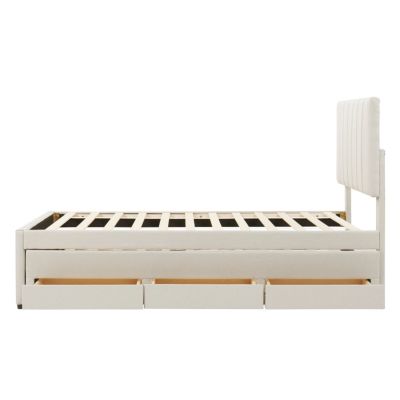 Streamdale Twin Upholstered Bed with Trundle and Drawers