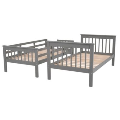 Stairway Twin-Over-Twin Bunk Bed With Three Drawers For Bedroom, Dorm