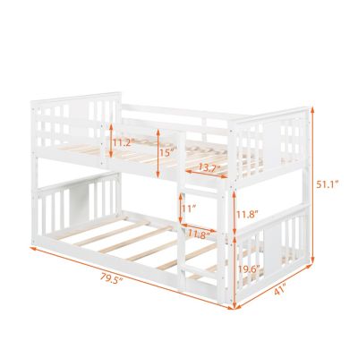 Streamdale Twin Over Twin Bunk Bed With Ladder