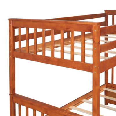 Streamdale Twin-Over-Full Bunk Bed With Ladders And Two Storage Drawers
