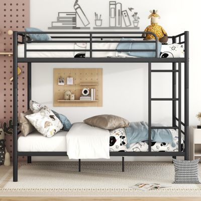 Streamdale Full Over Full Metal Bunk Bed, White