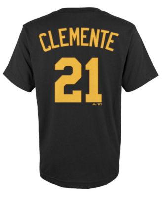 Majestic - Boys' Roberto Clemente Pittsburgh Pirates Player T-Shirt