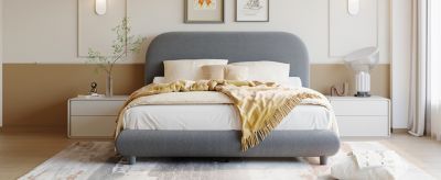 Teddy Fleece Platform Bed - Full