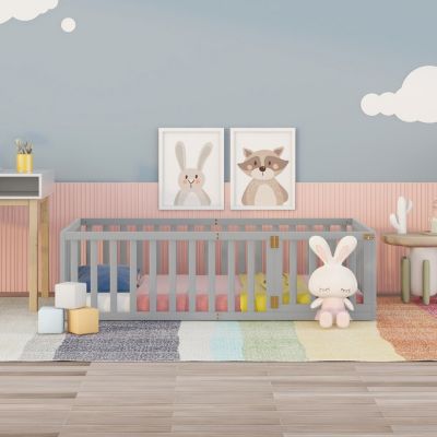 Streamdale Twin Size Wood Daybed Frame With Fence