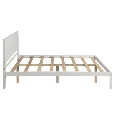 Streamdale Queen Platform Bed Frame, Wood Slats