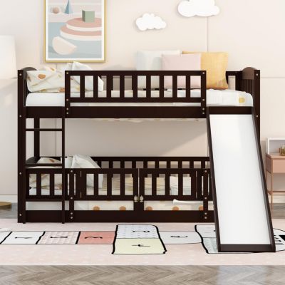 Streamdale Twin Bunk Bed w/ Slide and Ladder