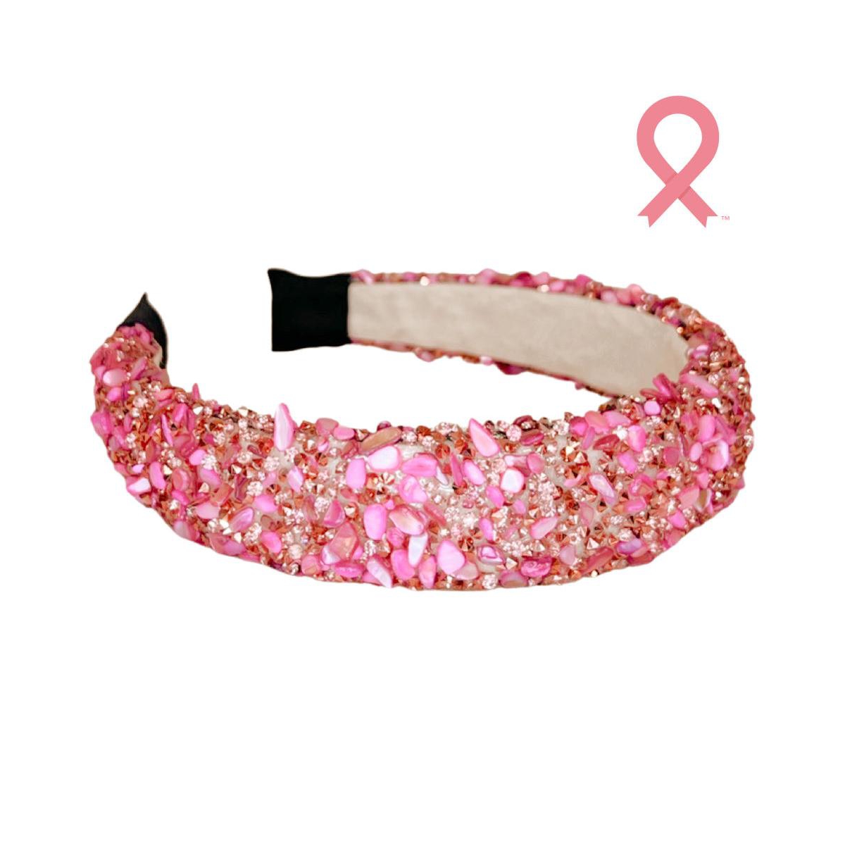 Women s All that Glitters Headband - Pink + Pink - Pink