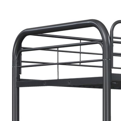 Triple Bunk Bed, Twin/Twin/Twin, Black