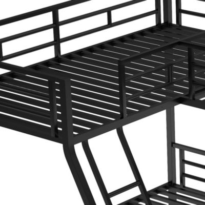 Twin Loft Bunk Bed with Desk and Metal Frame