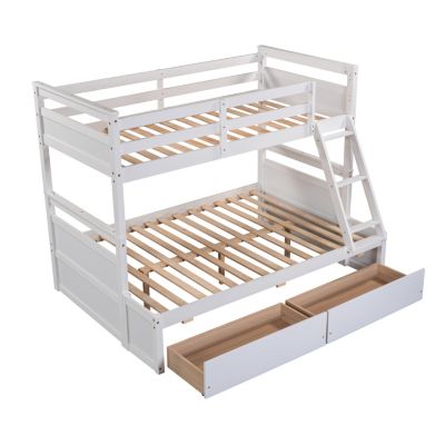 Streamdale Twin Over Full Bunk Bed With Storage