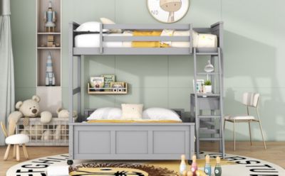 Twin Over Full Bunk Bed With