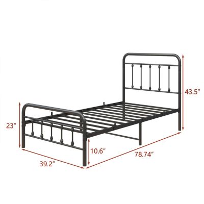 Streamdale Metal Platform Bed Frame With Headboard No Box Spring Needed Twin