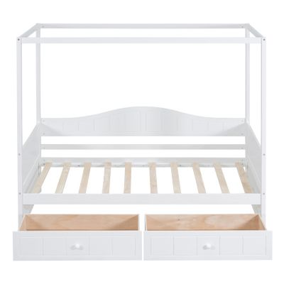 Streamdale Twin Size Canopy Day Bed With 2 Drawers