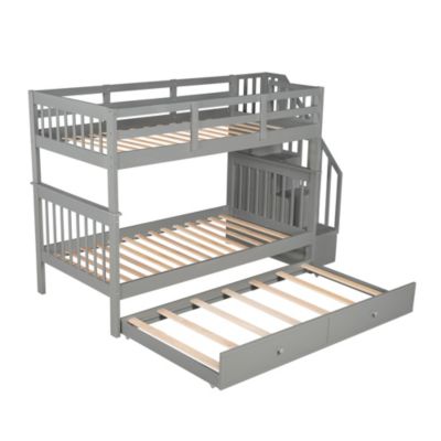 Streamdale Stairway Bunk Bed with Twin Trundle