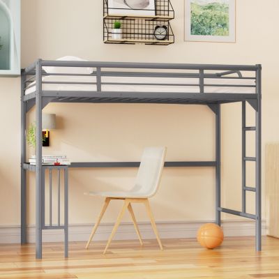 Streamdale Twin Loft Bed with Desk and Storage