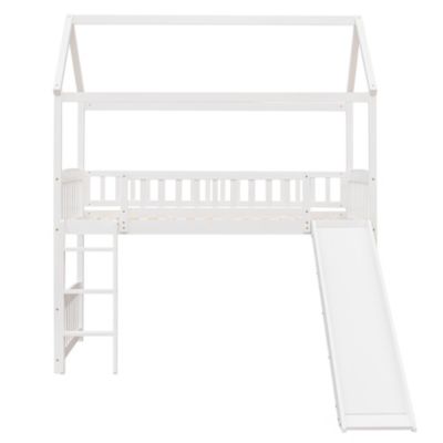 Twin Loft Bed With Slide, House Bed Frame