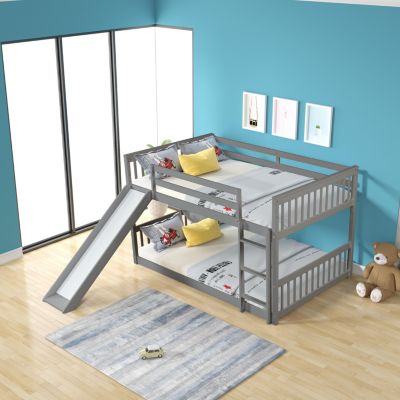 Full Over Full Bunk Bed With Slide II