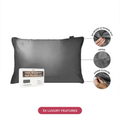 22 Momme Mulberry Silk Pillowcase with Zipper