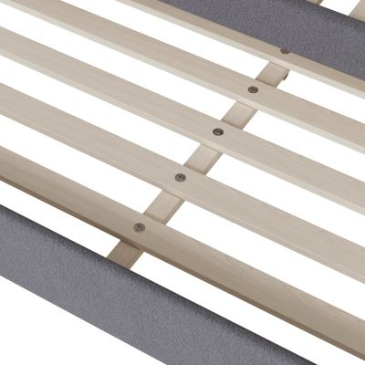 Streamdale Teddy Fleece Full Size Upholstered Daybed With Light And Trundle