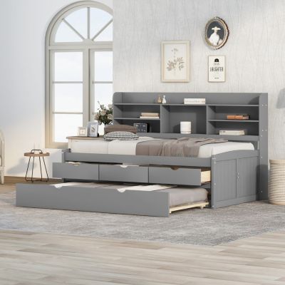 Streamdale Captain's Bed with Built-In Storage