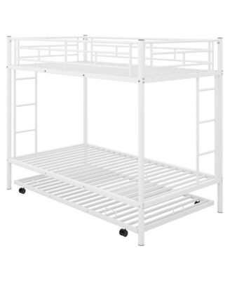 Twin Over Twin Bunk Bed With Trundle