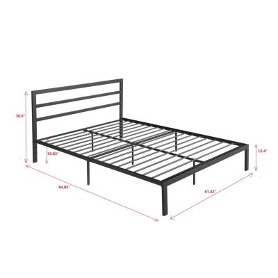 Streamdale Queen Size Metal Bed Frame With Headboard
