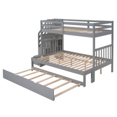 Streamdale Twin Over Twin/Full Bunk Bed With Twin Size Trundle