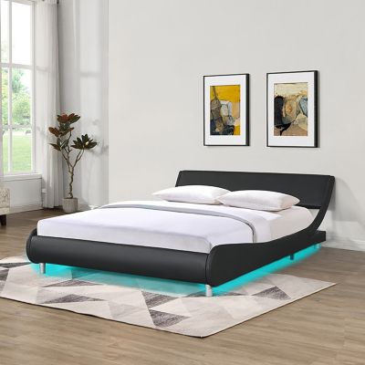 Streamdale LED Platform Bed Frame, Queen Size