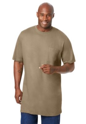 Men's Heavyweight Longer-Length Pocket Crewneck T-Shirt