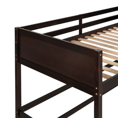Streamdale Solid Wood Twin Size Loft Bed With Ladder