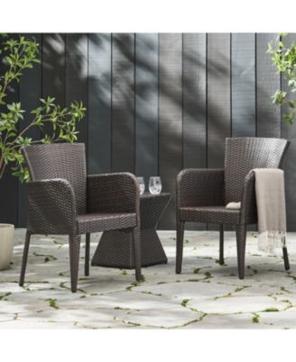 Streamdale Wicker Patio Dining Chairs - Set of 2, Weather Resistant